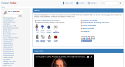 Desktop Screenshot of cancerindex.org